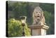 Hungary, Budapest. Lion sculpture on the Szechenyi Chain Bridge.-Tom Haseltine-Premier Image Canvas