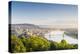 Hungary, Central Hungary, Budapest. Sunrise over Budapest and the Danube from Gellert Hill.-Nick Ledger-Premier Image Canvas