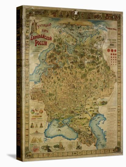 Hungary Map, Warsaw, 1903-null-Premier Image Canvas
