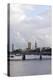 Hungerford Foot Bridge across the Thames, London, England, Uk-Axel Schmies-Premier Image Canvas