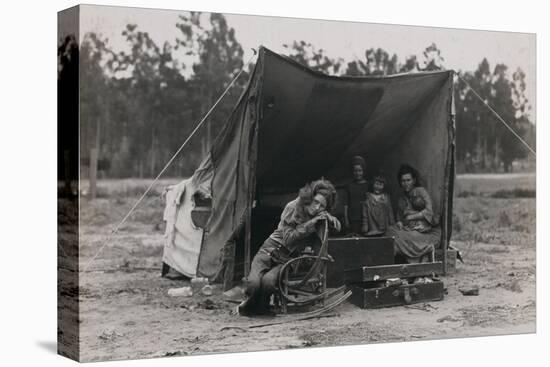 Hungry Mother and Children-Dorothea Lange-Stretched Canvas