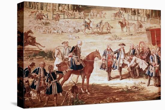 Hunt of Louis XV King Louis XV Hunting in the Forest of Compiegne (The Hunt of Louis XV - Tapestry)-Jean-Baptiste Oudry-Premier Image Canvas