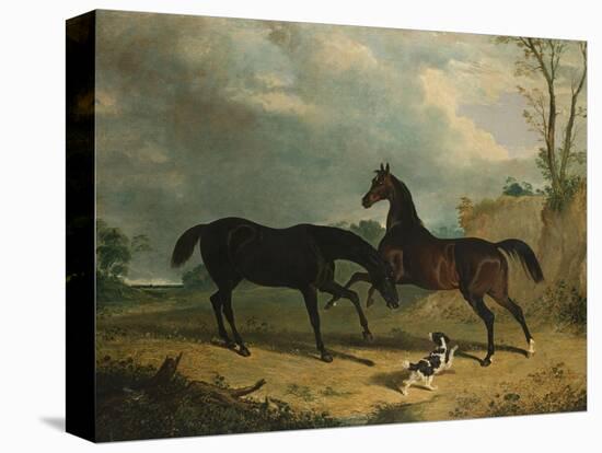 Hunters and a Spaniel in a Wooded Landscape, 1835-Henry Thomas Alken-Premier Image Canvas