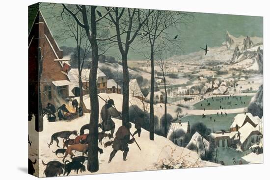 Hunters in the Snow, February, 1565-Pieter Bruegel the Elder-Premier Image Canvas