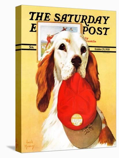 "Hunting Dog and Cap," Saturday Evening Post Cover, October 29, 1938-Jack Murray-Premier Image Canvas