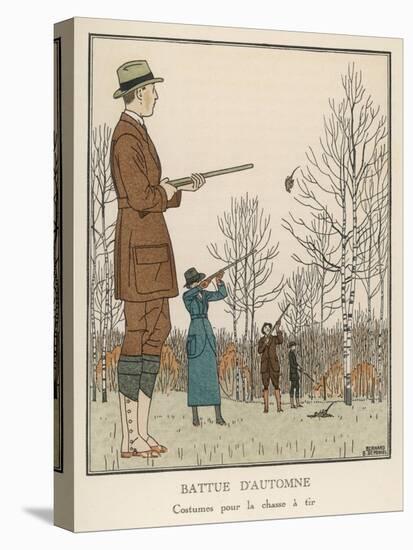 Hunting Dress 1912-Bernard Boutet De Monvel-Stretched Canvas