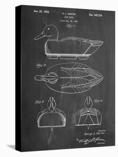 Hunting Duck Decoy Patent-null-Stretched Canvas