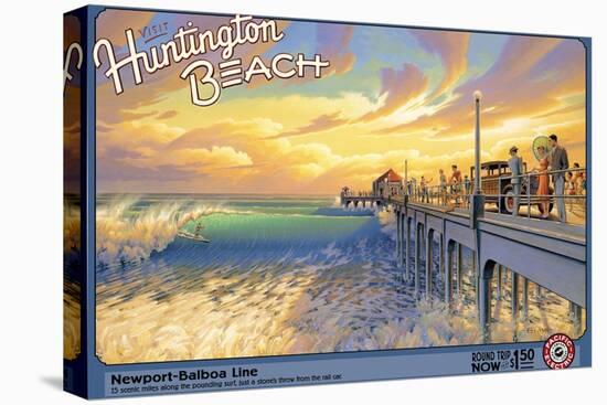 Huntington Beach-Kerne Erickson-Stretched Canvas