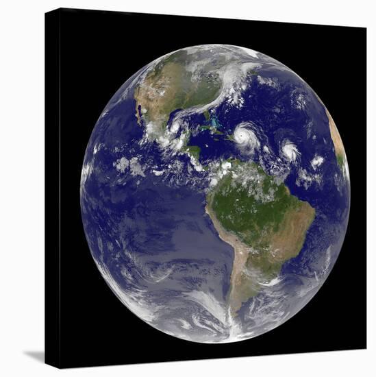 Hurricanes Irma, Jose and Katia, Satellite Image-null-Premier Image Canvas