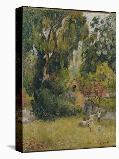 Huts under the Trees-Paul Gauguin-Premier Image Canvas