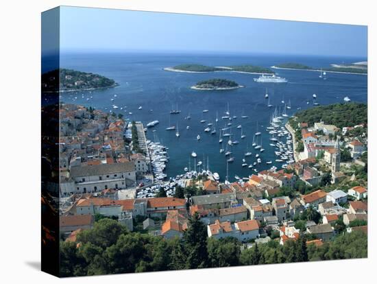 Hvar Town and Harbour, Croatia-Peter Thompson-Premier Image Canvas