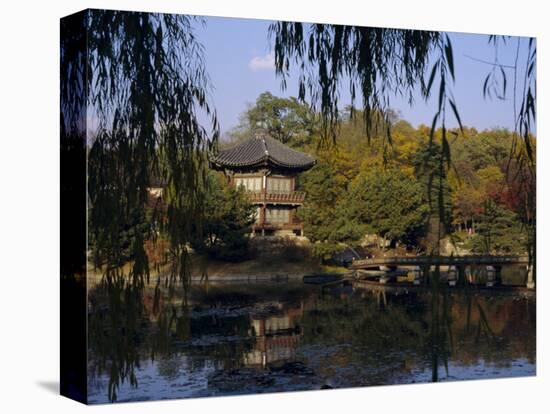 Hyang-Wonjong Pavilion, Kyongbok Palace, Seoul, South Korea, Korea, Asia-Charles Bowman-Premier Image Canvas