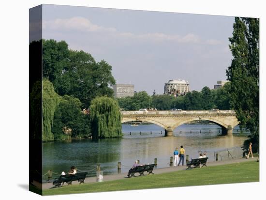 Hyde Park and the Serpentine, London, England, United Kingdom-Adam Woolfitt-Premier Image Canvas