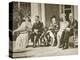 Hyde Park, New York. from Left: Mrs Roosevelt, King George Vi, Mrs James Roosevelt-null-Premier Image Canvas