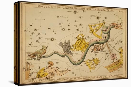 Hydra and Surrounding Constellations, 1825-Science Source-Premier Image Canvas