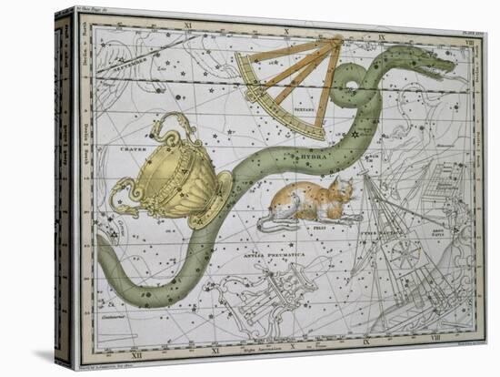 Hydra, from "A Celestial Atlas," Published in 1822-A. Jamieson-Premier Image Canvas
