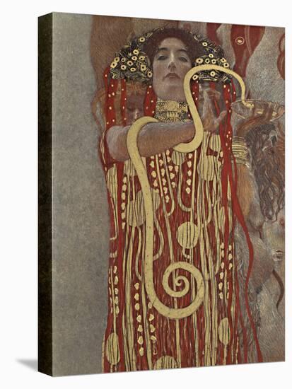 Hygieia (Detail from Medicine)-Gustav Klimt-Stretched Canvas