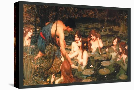 Hylas and the Nymphs-John William Waterhouse-Stretched Canvas