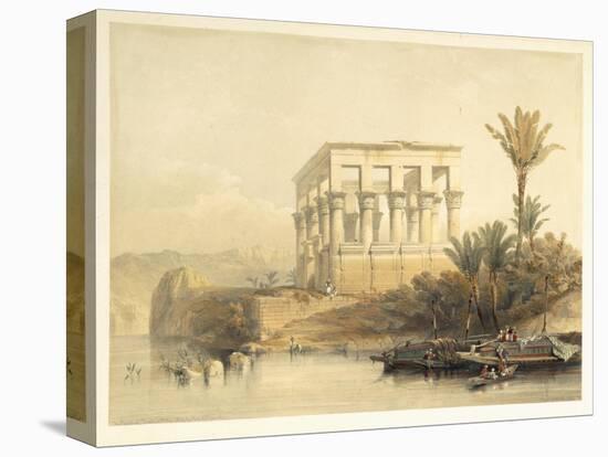 Hypaethral Temple at Philae, Bed of Pharaoh, Plate 65, Vol.II Egypt and Nubia, Engraved Haghe-David Roberts-Premier Image Canvas