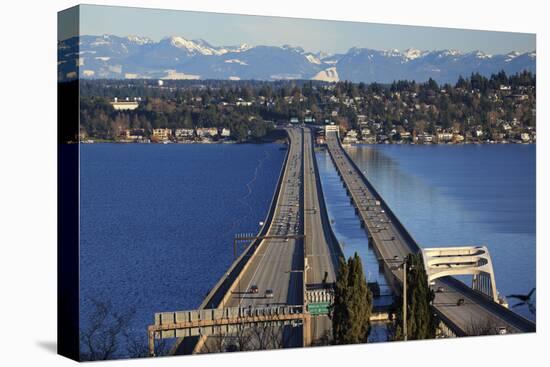 I-90 Bridge, Seattle, Mercer Island, Bellevue, Washington State-William Perry-Premier Image Canvas