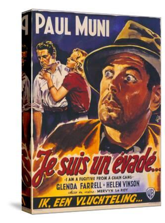 I Am A Fugitive From A Chain Gang Belgian Movie Poster 1932 Art Print Art Com