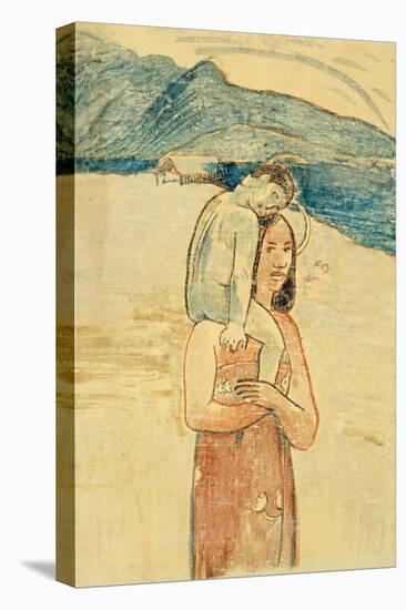 I Greet Thee Maria, C.1894 (Litho)-Paul Gauguin-Premier Image Canvas