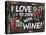 I Love to Cook with Wine-Laurie Korsgaden-Premier Image Canvas