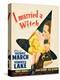 I Married a Witch, Veronica Lake and Fredric March on window card, 1942-null-Stretched Canvas