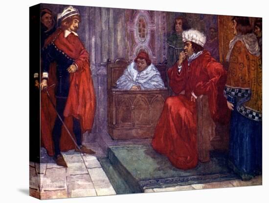 I Send You to Prison, Said Judge Gascoigne, 14th Century-AS Forrest-Premier Image Canvas