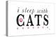 I Sleep with Cats-Kimberly Glover-Premier Image Canvas