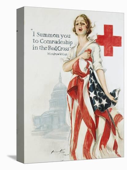 I Summon You to Comradeship in the Red Cross Poster-Harrison Fisher-Premier Image Canvas