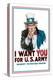 I Want You for the U.S. Army-James Montgomery Flagg-Stretched Canvas