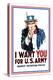 I Want You for the U.S. Army-James Montgomery Flagg-Stretched Canvas