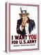 I Want You for U.S. Army-null-Premier Image Canvas