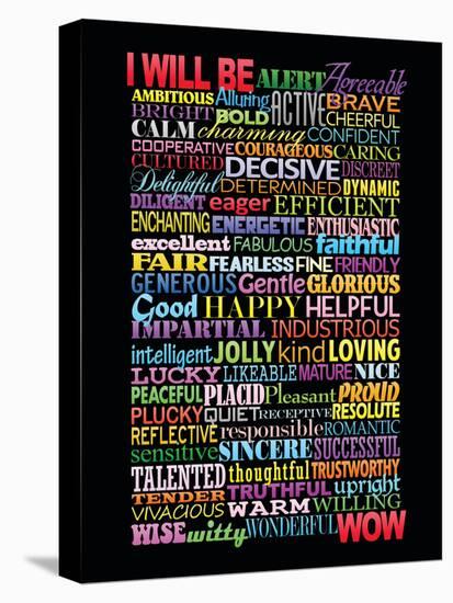I Will Be Motivational Art Poster Print-null-Stretched Canvas