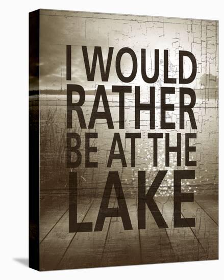 I Would Rather Be At The Lake-Sparx Studio-Stretched Canvas
