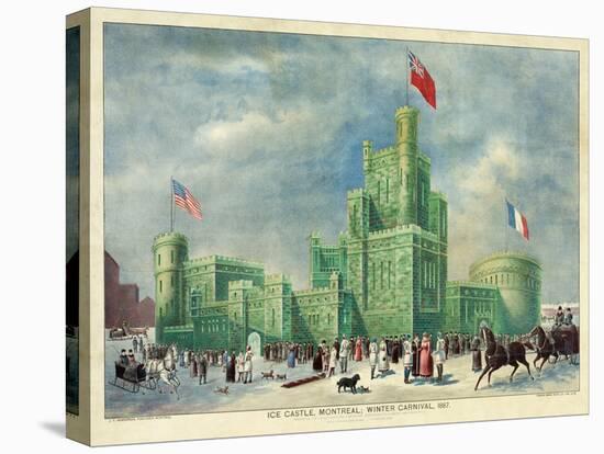 Ice Castle, Montreal - Winter Carnival 1887-null-Premier Image Canvas