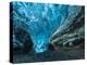 Ice Cave in the Glacier Breidamerkurjokull in Vatnajokull National Park-Martin Zwick-Premier Image Canvas