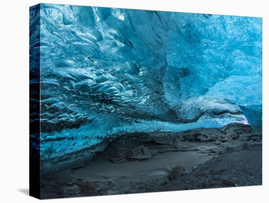 Ice Cave in the Glacier Breidamerkurjokull in Vatnajokull National Park-Martin Zwick-Premier Image Canvas