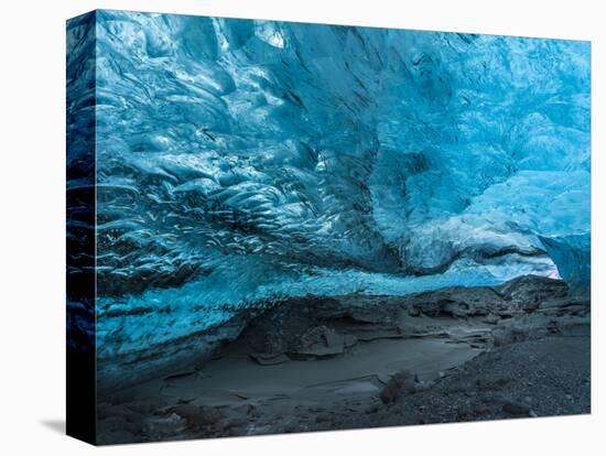 Ice Cave in the Glacier Breidamerkurjokull in Vatnajokull National Park-Martin Zwick-Premier Image Canvas