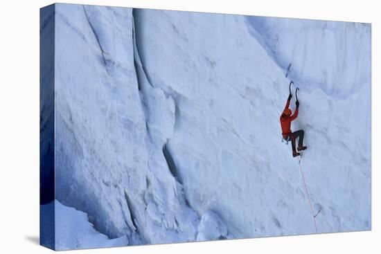 Ice Climbing in the Bernes Oberland, Swiss Alps-Robert Boesch-Premier Image Canvas