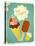 Ice Cream Retro Poster-elfivetrov-Stretched Canvas