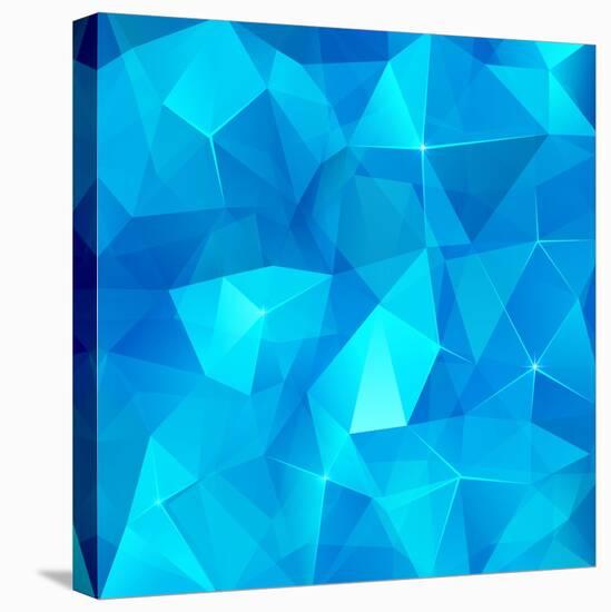 Ice Cubes Abstract Background-art_of_sun-Stretched Canvas