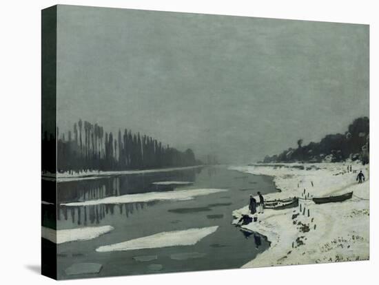 Ice Floes on the Seine at Bougival, Around 1867-Claude Monet-Premier Image Canvas