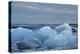 Ice, Icebergs, Black Lava Beach, Glacier Lagoon, Jškulsarlon, South Iceland-Julia Wellner-Premier Image Canvas