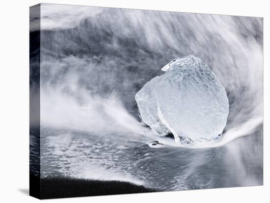 Ice on Jokulsa Beach, Iceland-Nadia Isakova-Premier Image Canvas