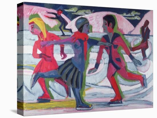 Ice Skaters-Ernst Ludwig Kirchner-Premier Image Canvas