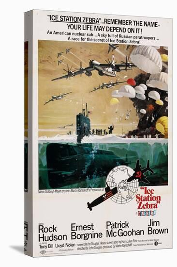 ICE STATION ZEBRA, US poster, 1968-null-Stretched Canvas