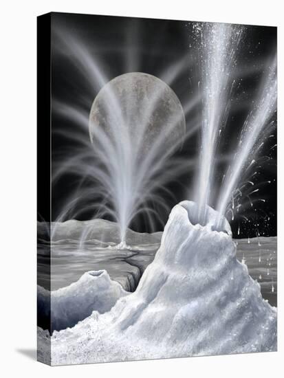 Ice Volcanoes on Charon, Artwork-Richard Bizley-Premier Image Canvas