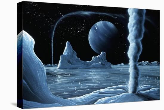 Ice Volcanoes on Triton, Artwork-Richard Bizley-Premier Image Canvas